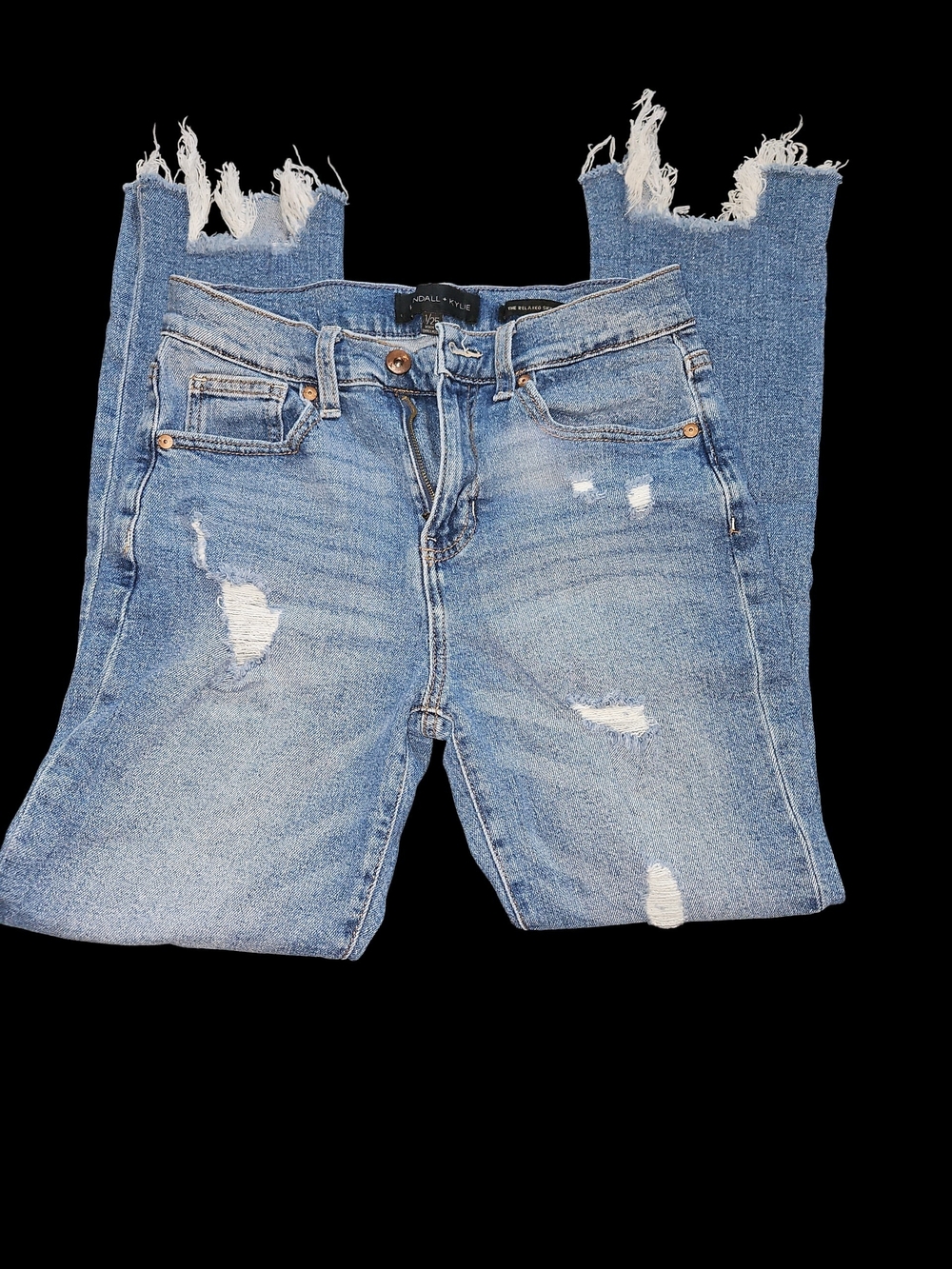 Kendall & Kylie Light Blue Distressed Skinny Jeans